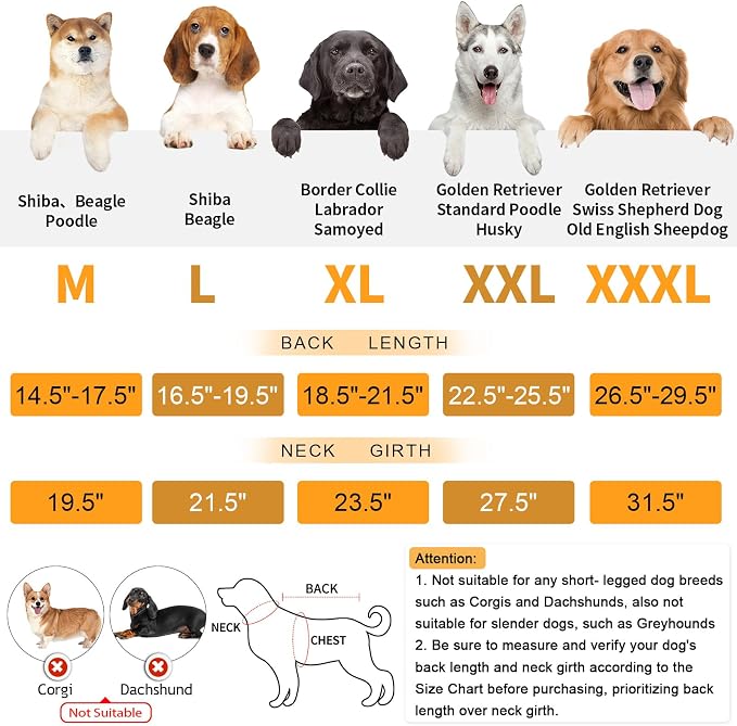 DELIFUR Large Dog Raincoat Waterproof - Adjustable Dog Poncho Raincoat Lightweight Rain Jacket with Soft Lining for Medium Large Dog Yellow (Large)