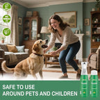 House of Zest FreshAir Home & Pets Odor Eliminator Spray for Home, Pet Odor Remover for Pet, Litter Box, Dog Pee, Cat Urine Odors, Chemical-Free, Plant-Based, Light Citrus Scent, 16 Fl Oz (Pack of 2)