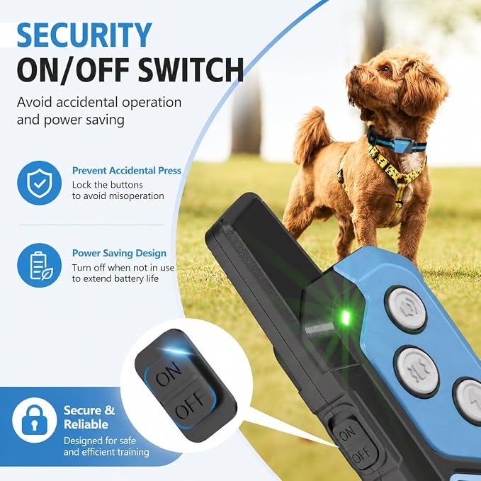 Shock Collar for Dogs, Dog Training Collar with Remote Control for 2 Dogs, 3 Training Modes with Beep, Vibration and Satic, Waterproof, Rechargeable for Large Medium