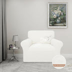 Easy-Going 100% Waterproof Oversized Chair Couch Cover, Stretch Sofa Cover | Dual Waterproof Sofa Slipcover, Leakproof Furniture Protector Against Stain Spill from Kids, Pets, Dog, Cream
