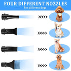 Dog Dryer for Large Dogs, 5.2HP 3800W High Velocity Pet Hair Dryers | with Heater for Grooming, Spind Temperature Adjustable Pet Dryer Machine with 4 Nozzles Secadora para Perro (Beige)