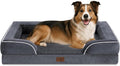 Comfort Expression Orthopedic Dog Beds for Large Sized Dog with Bolster | Waterproof Dog Couch Bed with Washable Cover & Non-Slip Bottom, Supportive Egg Crate Foam Large Pet Bed, 38x25 Inch