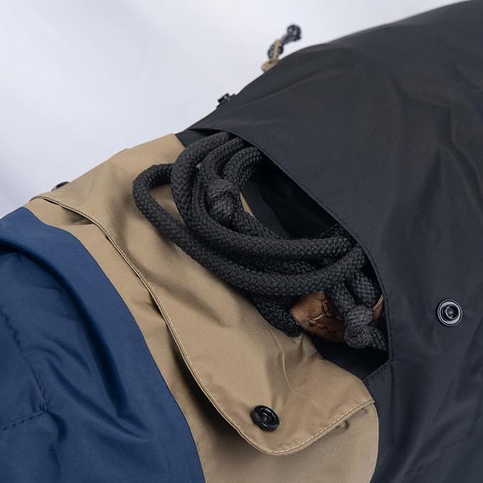 Dog Raincoat with Hood for Medium Dogs - Heavy Rain Resistant Rain Coat for Dogs with 6000mmH2O Waterproof Rating | Lightweight and Adjustable Waterproof Dog Coat | 55 (M)