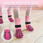 SCENEREAL Dog Socks to Prevent Licking Paws for Hot/Cold Pavement Anti Slip, Dog Shoes for Hardwood Floors, Dog Boots & Paw Protectors with Grippers for Small Medium Large Senior Dogs