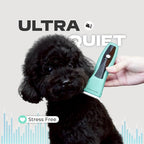 Cordless Pet Trimmer for Dogs & Cats – Rechargeable Grooming Clipper with Detachable Metal Blade, Low-Noise Motor, Supports Optional Blade Lengths (Parent) (Green, Single)