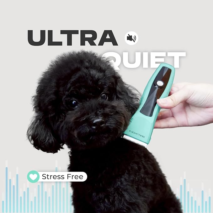 Cordless Pet Trimmer for Dogs & Cats – Rechargeable Grooming Clipper with Detachable Metal Blade, Low-Noise Motor, Supports Optional Blade Lengths (Parent) (Green, Single)