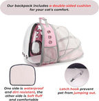 Lollimeow Cat Carrier Backpack, Expandable Bubble Pet Carrier for Cats and Small Dogs, Airline Approved Travel Backpack for Hiking, Walking & Outdoor Adventures - Supports up to 14 lbs