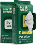 Earth Rated Dog Wipes for Paws & Butt, Deodorizing, Unscented, 200ct | Hypoallergenic, 3-in-1 Cleaning and Hydrating, for Grooming Paws, Body and Butt