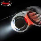 FLEXI LED Lighting System for flexi Retractable Leashes with Rechargeable Battery - Splashproof - Black