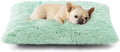 EHEYCIGA Fluffy Dog Crate Bed for Medium Dogs, Plush Faux Fur Crate Pad, Calming Anti Anxiety Medium Dog Bed, Washable Soft Warm Mat with Non-Slip Bottom, Apple Green