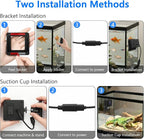 3MP 2K Aquarium & Terrarium Pet Camera with Light for Fish or Reptile Pet | Wide-angle Fisheye Close-focus Lens, With Lighting Function