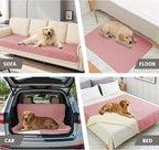 Ameritex Pet Bed Cover Dog Bed Blanket for Sofa and Furniture Waterproof New Pattern Design (30x70 Inch, Pink)