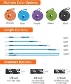 Long Dog Leash for Training - 10FT/16FT/30FT/50FT/100FT, Reflective, Heavy Duty for Large, Medium, Small Dogs - Walking, Playing, Camping, Yard