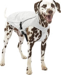 Kurgo Halifax Rain Shell, Stormy White, Extra Large | Waterproof Rain Jacket for Dogs, Ideal for Rain or Sleet, Reflective Accents, Leash Opening, Quick Release Buckles