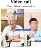 Two Way Pet Camera with 2.8 inch HD Screen, 1080P Video Calling Camera for Indoor Home Security, Indoor Home Nanny/Dog/Baby Security Device with Phone App