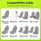 Leader Accessories Waterproof Towel Car Seat Cover, Front Bucket, White | Universal Non-Slip, Fits Car Truck SUV, Machine Washable, For Dog & Kid, Pets, Yoga, Gym, Beach, Swimming, Outdoor Sports