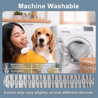 Front Seat Dog Car Seat Cover, Plush Waterproof Protector, Grey | Non-Slip Backing, Soft, Side Flaps, Full Coverage, Hair, Dirt & Scratch Defense, Machine Washable, Fits Cars, SUVs & Trucks