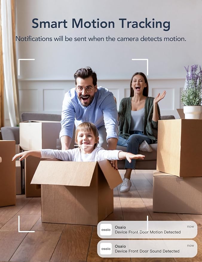 GNCC 2K Cameras for Home Security-Indoor Pan/Tilt Cameras for Baby Monitor, 2Pack