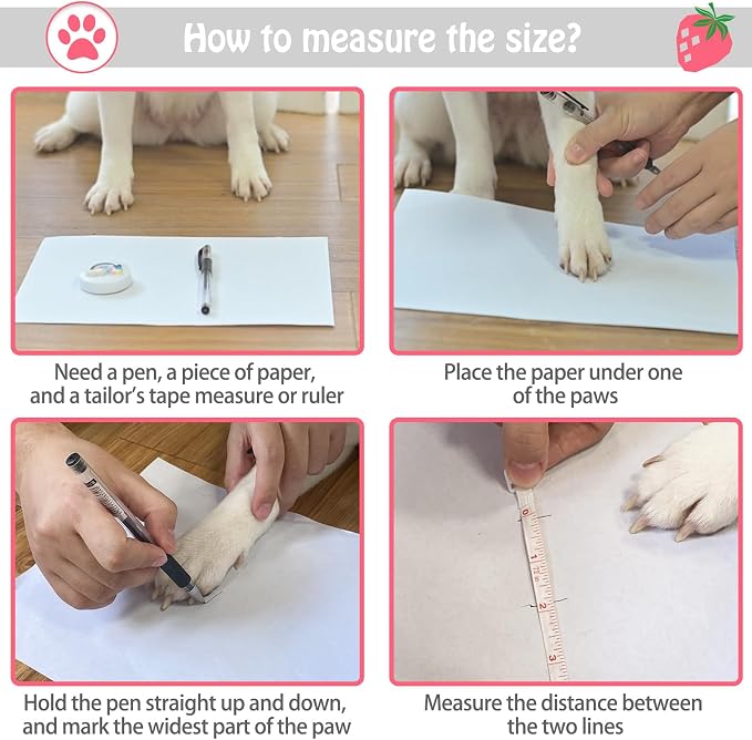 SCENEREAL Anti Slip Dog Socks to Prevent Licking Paws for Hardwood Floors | Double Sides Dog Shoes Boots & Paw Protectors for Hot/Cold Pavement, Dog Grippy Booties for Small Medium Large Senior Dogs