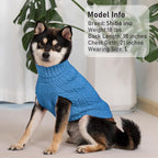 KYEESE Dog Sweater Turtleneck Thick Knit Pullover for Cold Weather | Stretchy Fit, Lightweight & Warm, Cozy Knit Comfort, Classic Plaid Design, Gentle on Sensitive Skin, Comfortable Daily Wear
