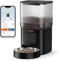 WOPET Automatic Cat Feeder, 5G&2.4G Smart WiFi Pet Feeder with App Control, 4L Capacity, 1–10 Meals per Day, Slow Feeding Mode, 10s Voice Recorder, Timed Cat Food Dispenser for Cats & Small Dogs