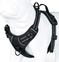 JUXZH Truelove No Pull Dog Harness with Easy Control Handle and 2 Leash Attachments,Reflective Adjustable Pet Vest