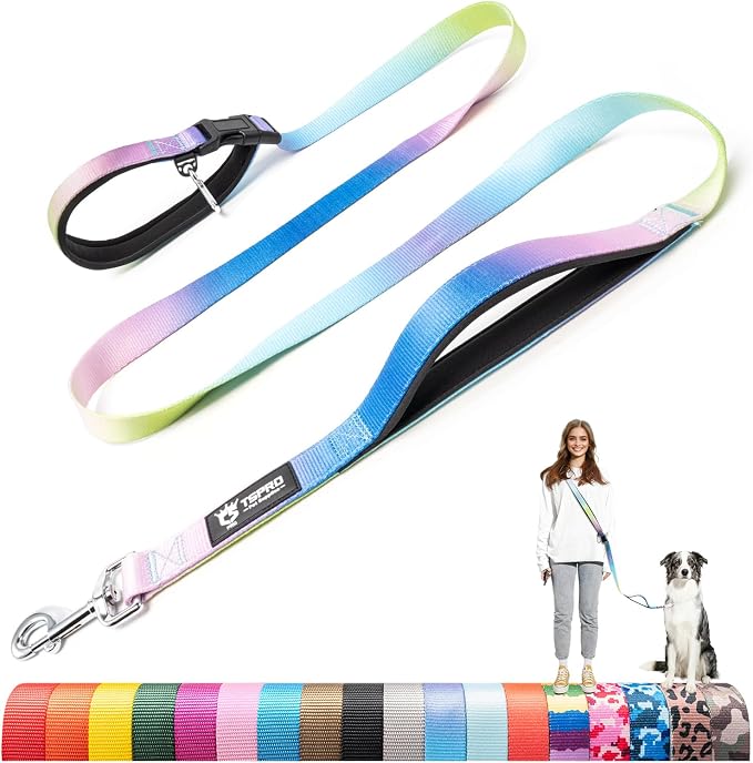 TSPRO 3-in-1 Heavy Duty Tactical Hands Free Dog Leash, Dual Padded Handles | Premium Dog Leash, Waist & Crossbody Wear, Metal Safety Clasp, Adjustable for Medium & Large Dogs, Walking & Running Training