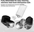 RIZZARI 9L Gravity Dog Water Dispenser: Elevated Filtered Station | Large Dogs & Seniors / Multi Layer Filtration / 304 Stainless Steel Bowl / Spill Resistant Base / Dishwasher Safe