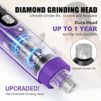 Quiet Dog Nail Grinder, 9-Speed Electric Pet Nail Trimmer with LED | Low noise, Safety sensor guard, 2 LED lights, USB rechargeable, Professional grooming, Sensitive paws, Dogs cats all breeds
