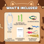 Automatic Interactive Cat Toy for Indoor Cats, Hanging Cat Toy | Door hanging design with 360° rotating motion, USB-C rechargeable and smart touch restart.