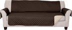 Furhaven Water-Resistant & Reversible Large Sofa/Couch Cover Protector for Dogs, Cats, & Children - Two-Tone Pinsonic Quilted Living Room Furniture Cover - Espresso/Clay, Large Sofa