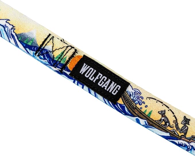 Wolfgang Heavy Duty Dog Leash, Pull-Tested for Walking & Training, MountainWave Print, Large