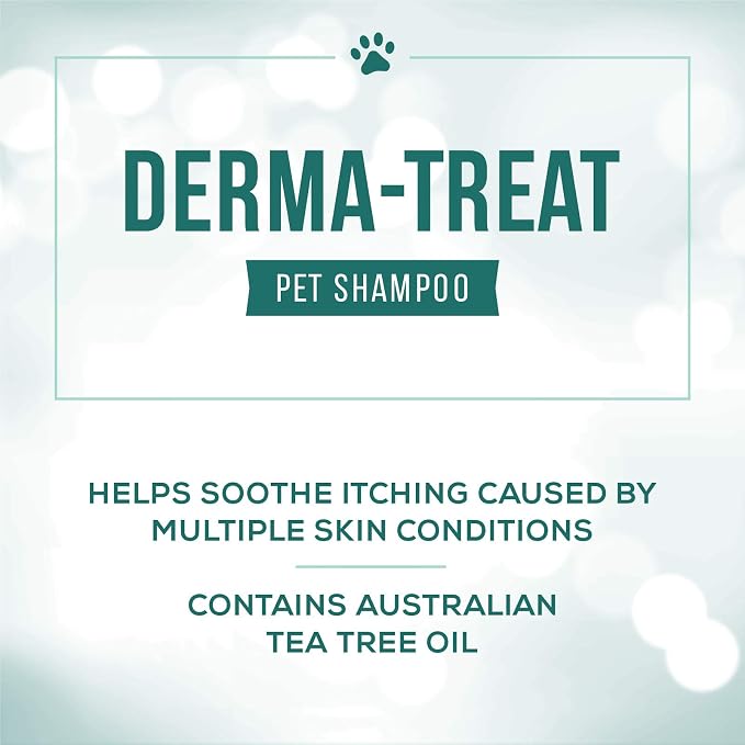 Nature's Specialties Derma-Treat Ultra Concentrated Anti-Microbial Medicated Dog Shampoo for Pets, Makes up to 96 oz, Natural Choice for Professional Groomers, Made in USA, 16oz