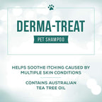 Nature's Specialties Derma-Treat Ultra Concentrated Anti-Microbial Medicated Dog Shampoo for Pets, Makes up to 96 oz, Natural Choice for Professional Groomers, Made in USA, 16oz