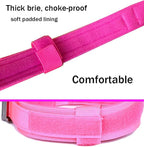 Tactical Dog Collar for Large Dogs with Control Handle,Pink,XXL | 1000D Heavy-Duty Nylon Fabric,Quick-Release Metal Buckle,Adjustable Fit,Soft-Padded Webbing,D-Ring,for Training & Hiking