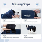 Dog Anxiety Vest–Dog Calming Shirt for Noise,Separation,Bule,M(17-24lbs) | Soothe your pet,Reduce anxiety,Keep things calm