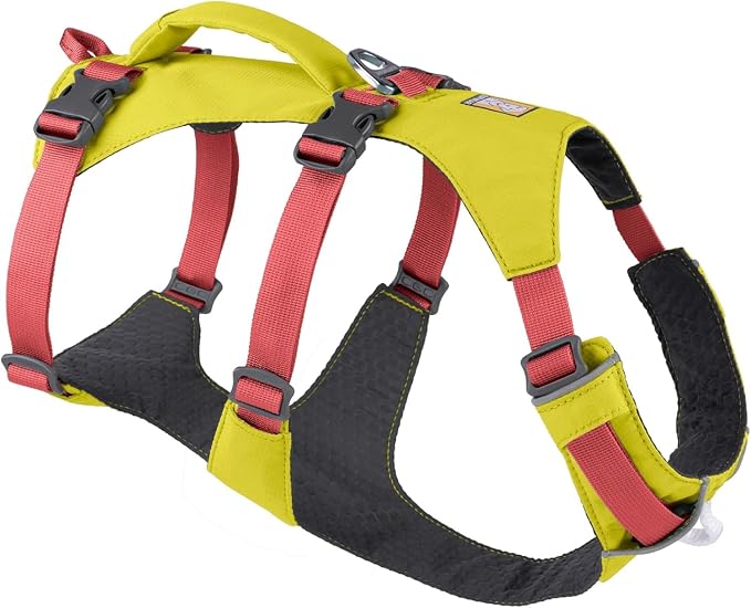 Ruffwear, Flagline Dog Harness, Lightweight and Reflective, No Pull Dog Lift Harness for Hiking, Running and Everyday Use, Lichen Green, Small