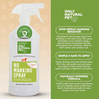 Only Natural Pet No Marking Spray & Deterrent for Dogs – Indoor & Outdoor Urine Prevention – Stain & Odor Eliminator – Potty Training Aid to Deter Peeing or Marking on Carpet & Furniture – 32 fl oz