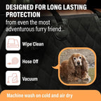 Active Pets Pink XL Dog Car Hammock Back Seat Cover, Waterproof Backseat Cover Protector for Truck Bench Rear of Sedans or SUVs, Essential Pet Supplies Vacuum or Wipe Clean, Machine Washable