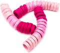 Glaciart One Felt Spring Cat Toy – 3 Pcs Soft Fuzzy Enrichment 100% Natural Wool - Interactive Stretchable Play Cat Toy Set - Safe for Pets, Non-AZO Colored Dyes - 30” Long