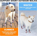 BEAUTYZOO Non Slip Dog Socks to Prevent Licking Paws, Dog Shoes Booties for Hardwood Floors Anti Slip-Thick Grip Works Even When Twisted-Paw Protector for Cold Pavement Small Medium Large Senior Dogs