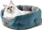 Asvin Medium Dog Bed for Medium Dogs, Cat Beds for Indoor Cats, Pet Bed for Puppy and Kitty, Extra Soft & Machine Washable with Anti-Slip & Water-Resistant Oxford Bottom, Teal, 25 inches