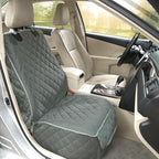 Bark Lover Deluxe Dog Seat Cover for Front Seat-More Durable Spill-Resistant Front Seat Protector, High Heat Resistant and Nonslip Front Seat Cover for Dogs Kids, Universal Size (Grey,1 Pack)