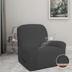Easy-Going 100% Waterproof Recliner Chair Cover，1-Piece Recliner Slipcover | Dual Waterproof Couch Cover for Recliner，Leakproof Furniture Protector for Kids Pets Dog Cat Daily Stain, Dark Gray