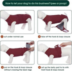 Kuoser Recovery Suit for Dogs Cats, Soft Dog Surgery Suit Female Male Spay | Professional Dog Onesie for Surgery, Substitute E-Collar & Cone, Prevent Licking Dog surgical suit Pet Neuter Suit