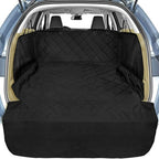 Veckle SUV Cargo Liner for Dogs - Trunk Cover with Bumper Flap Protector | Waterproof Pet Cargo Cover with Side Flaps, Dog Car Seat Cover with Non-Slip Trunk Mat, Prevents Scratches Pet Hair Mud Dirt