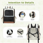 Lekereise Cat Backpack Carriers, Dog Carrier Backpacks with Breathable Mesh for Small Medium Cats Dogs Puppy Up to 18 Lbs, Pet Foldable Carrying Backpack Ventilated for Travel Hiking Collapsible