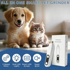 5-Speed Dog Nail Grinder with 2 LED Lights & Smart LED Screen,Quiet Electric Pet Nail Trimmer, Rechargeable Paws Grooming and Smoothing Tool for Large Medium Small Dogs,Cats and Pets