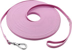 Waterproof Long Dog Leash Recall Training Lead 5 10 16 30 50 Foot for Large Medium Small Dogs Outdoor Training Walking Playing and Camping