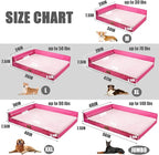 Patas Lague Orthopedic Large Dog Bed Pet Sofa Beds 48''X30''Pink | L Bolster Egg-Crate Foam Dog Couch For Large Sized Dogs, Waterproof Removable Washable Cover, Pet Mat with Nonskid Bottom